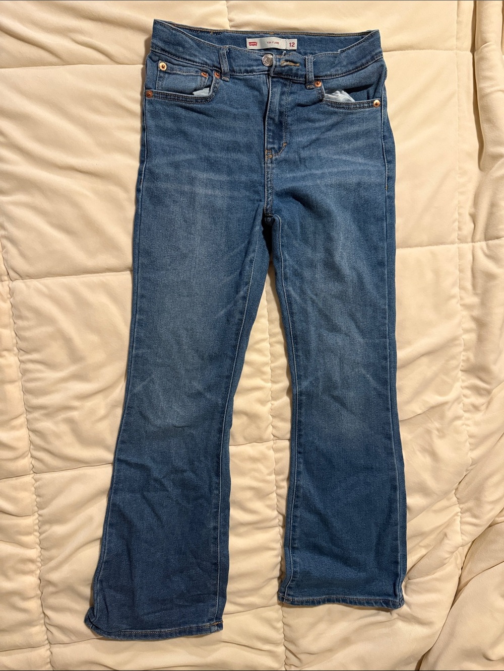 Levi's Women's Mid Blue Flare Jeans